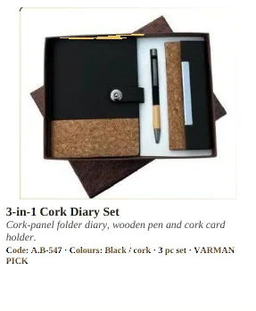 Eco-Friendly Products product from VARMAN catalogue, page 33