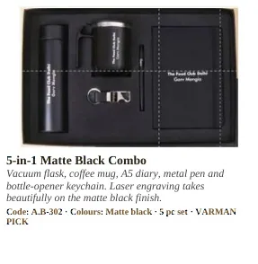 Gift Sets & Combo Hampers product from VARMAN catalogue, page 91