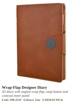 Diaries, Notebooks & Planners product from VARMAN catalogue, page 67