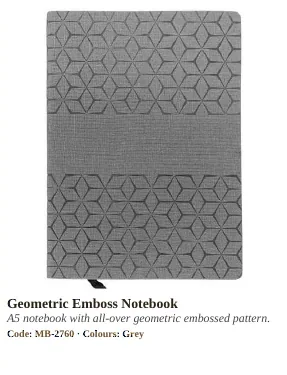 Diaries, Notebooks & Planners product from VARMAN catalogue, page 63
