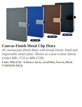 Diaries, Notebooks & Planners product from VARMAN catalogue, page 67