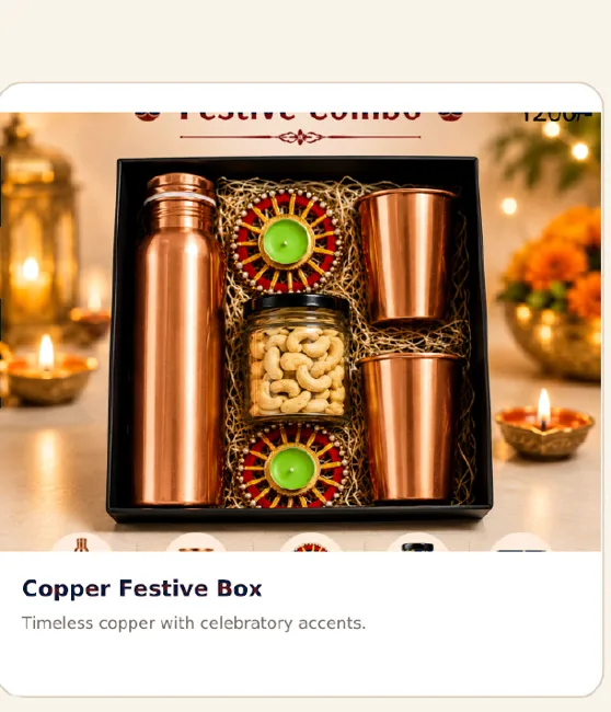 Copper Festive Box from the VARMAN Festive Season 2026 catalogue