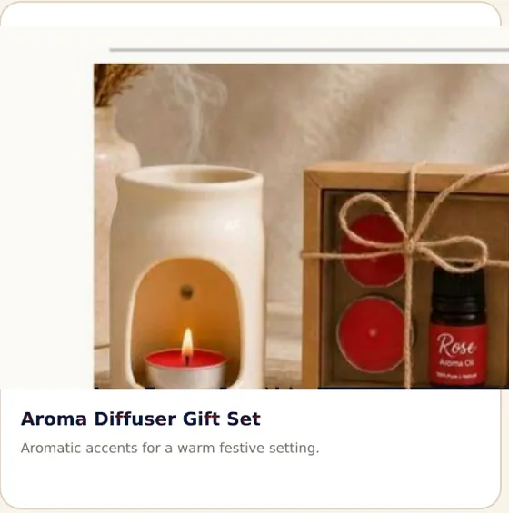 Aroma Diffuser Gift Set from the VARMAN Festive Season 2026 catalogue
